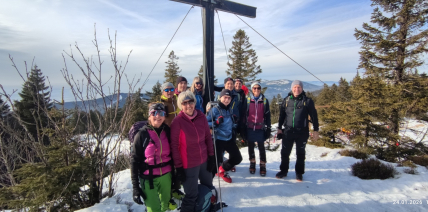 DAV-Skitour über den Ge(h)nussweg auf den Hochficht